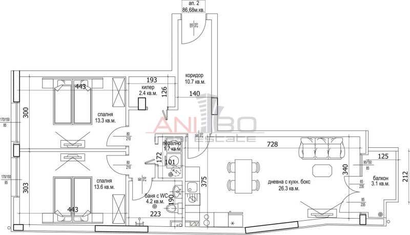 Продава 3-СТАЕН, град Варна, Цветен квартал • 185000 € / 361828.55 лв. • 56542392 1 — Holmes.bg Продава 3-СТАЕН, град Варна, Цветен квартал • 185000 € / 361828.55 лв. • 56542392 1