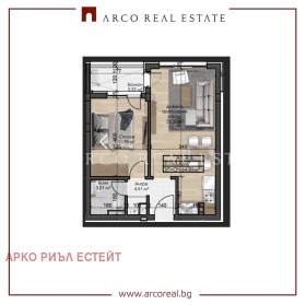 2-СТАЕН, 65 m2 - Holmes.bg 2-СТАЕН, 65 m2