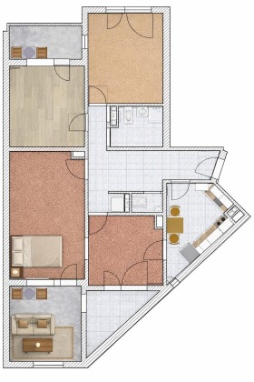 4-СТАЕН, 99 m2 - Holmes.bg 4-СТАЕН, 99 m2