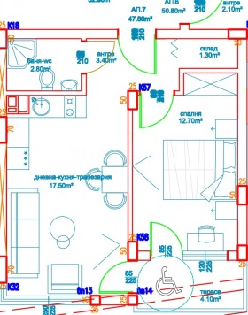 2-СТАЕН, 54 m2 - Holmes.bg 2-СТАЕН, 54 m2