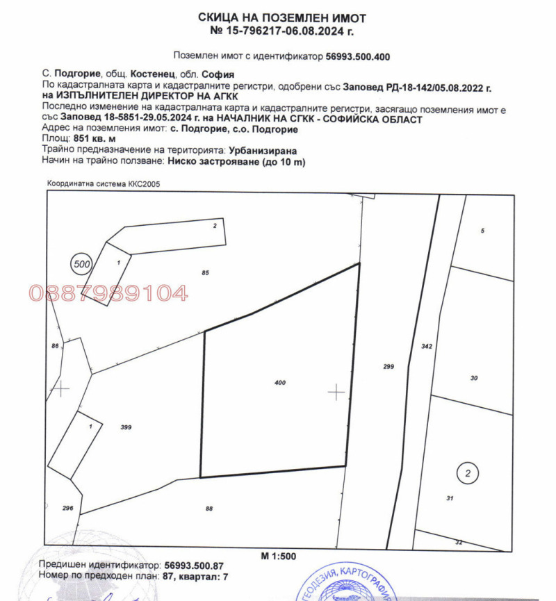 Продава ПАРЦЕЛ, област София, с. Подгорие • 13000 € • 90159747 1 — Holmes.bg Продава ПАРЦЕЛ, област София, с. Подгорие • 13000 € • 90159747 1