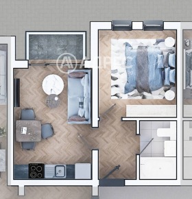 2-СТАЕН, 58 m2 - Holmes.bg 2-СТАЕН, 58 m2