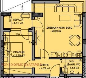 2-СТАЕН, 77 m2 - Holmes.bg 2-СТАЕН, 77 m2