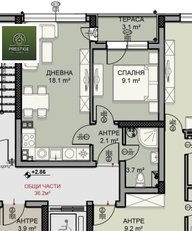 2-СТАЕН, 59 m2 - Holmes.bg 2-СТАЕН, 59 m2