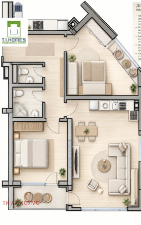 3-СТАЕН, 103 m2 - Holmes.bg 3-СТАЕН, 103 m2