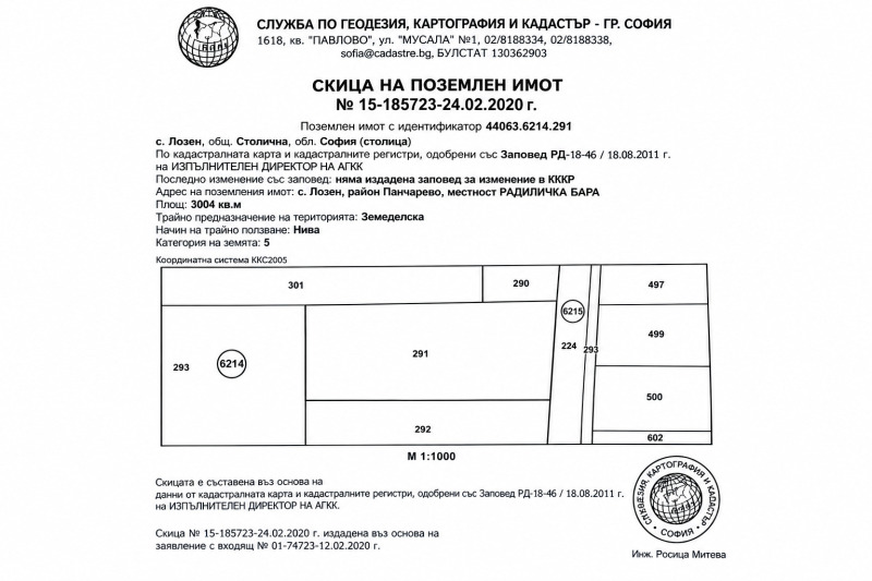 Продава ПАРЦЕЛ, град София, с. Лозен • 300400 € • 18620060 1 — Holmes.bg Продава ПАРЦЕЛ, град София, с. Лозен • 300400 € • 18620060 1