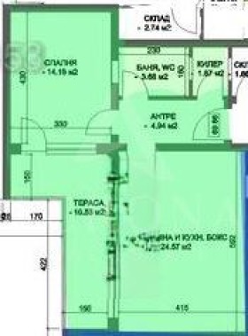 Обява Продава 2-СТАЕН,град Пловдив, Коматево
