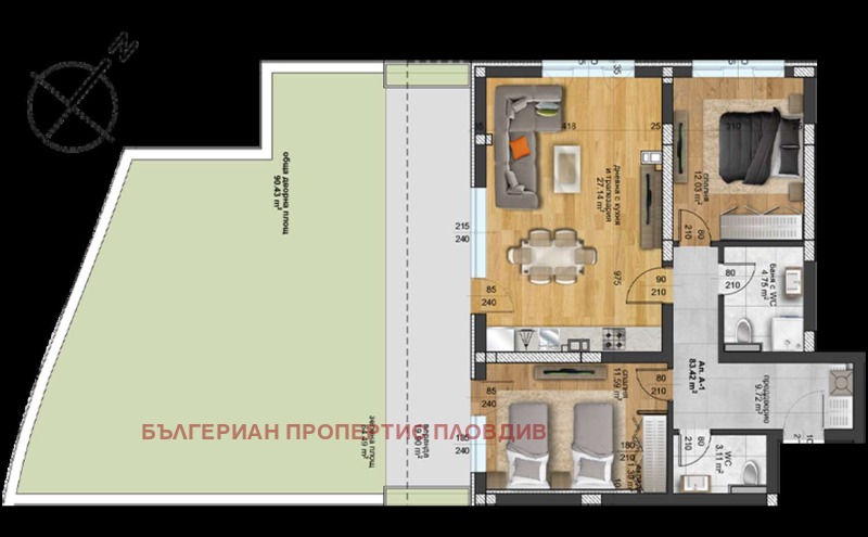 Продава 3-СТАЕН, град Пловдив, Христо Смирненски • 233297 € / 456289.27 лв. • 49562423 1 — Holmes.bg Продава 3-СТАЕН, град Пловдив, Христо Смирненски • 233297 € / 456289.27 лв. • 49562423 1
