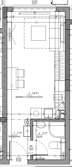 1-СТАЕН, 49 m2 - Holmes.bg 1-СТАЕН, 49 m2