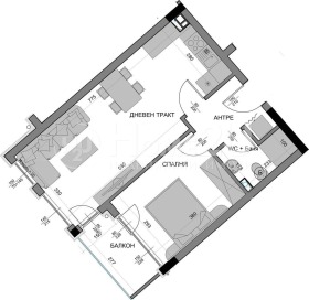 2-СТАЕН, 63 m2 - Holmes.bg 2-СТАЕН, 63 m2