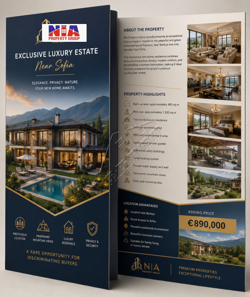 Продава КЪЩА, град София, гр. Банкя • 890000 € / 1740688.70 лв. • 91035006 1 — Holmes.bg Продава КЪЩА, град София, гр. Банкя • 890000 € / 1740688.70 лв. • 91035006 1