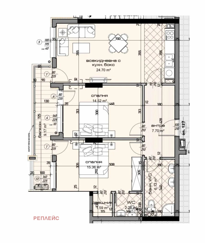 Продава 3-СТАЕН, град Варна, Младост 1 • 181900 € / 355765.48 лв. • 31989107 1 — Holmes.bg Продава 3-СТАЕН, град Варна, Младост 1 • 181900 € / 355765.48 лв. • 31989107 1