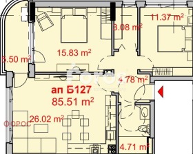 3-СТАЕН, 102 m2 - Holmes.bg 3-СТАЕН, 102 m2