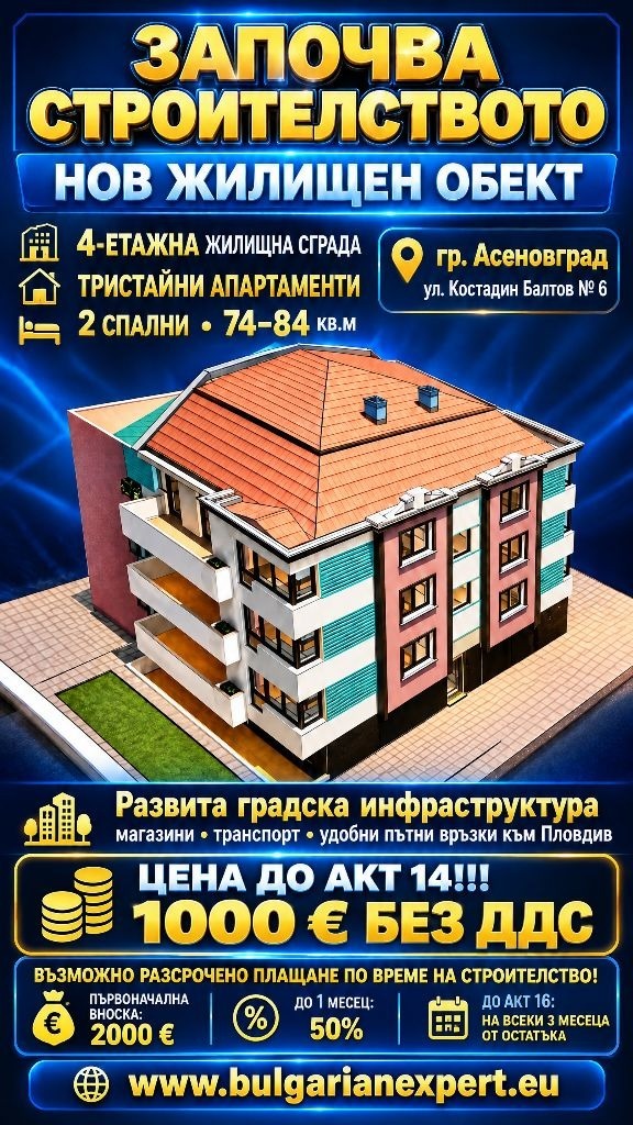 Продава 3-стаен област Пловдив , гр. Асеновград , 84 кв.м | 16468087 — Imoti.com Продава 3-стаен област Пловдив , гр. Асеновград , 84 кв.м | 16468087