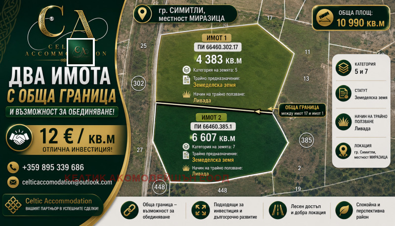 Продава ПАРЦЕЛ, област Благоевград, гр. Симитли • 131880 € / 257934.86 лв. • 52738154 1 — Holmes.bg Продава ПАРЦЕЛ, област Благоевград, гр. Симитли • 131880 € / 257934.86 лв. • 52738154 1