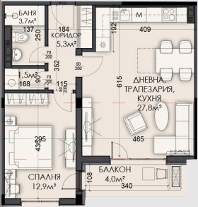 2-СТАЕН, 77 m2 - Holmes.bg 2-СТАЕН, 77 m2
