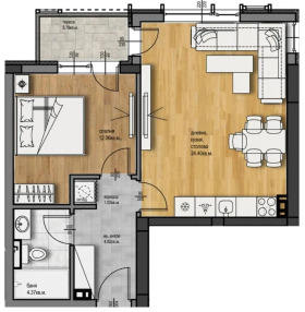 2-СТАЕН, 70 m2 - Holmes.bg 2-СТАЕН, 70 m2