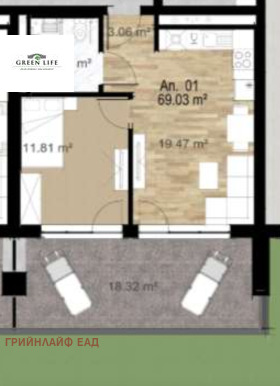 Продава 2-стаен