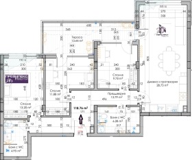 4-СТАЕН, 146 m2 - Holmes.bg 4-СТАЕН, 146 m2