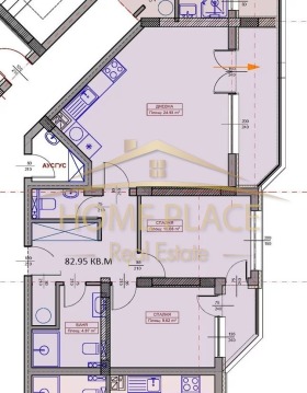 3-СТАЕН, 98 m2 - Holmes.bg 3-СТАЕН, 98 m2