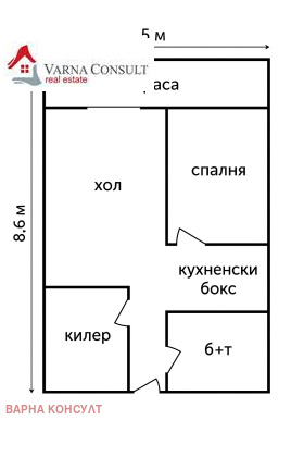 2-СТАЕН, 43 m2 - Holmes.bg 2-СТАЕН, 43 m2