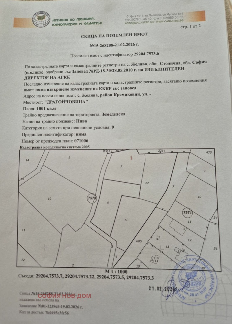 Продава ПАРЦЕЛ, град София, с. Желява • 39950 € • 41162620 1 — Holmes.bg Продава ПАРЦЕЛ, град София, с. Желява • 39950 € • 41162620 1
