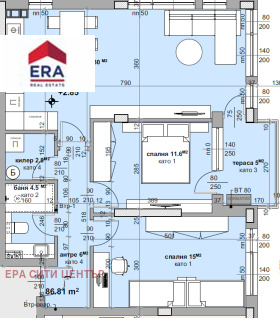 3-СТАЕН, 102 m2 - Holmes.bg 3-СТАЕН, 102 m2