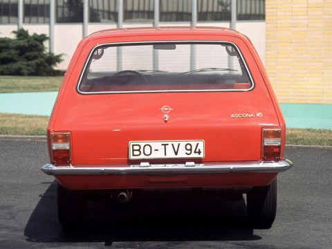 Especificaciones técnicas de Opel Ascona A Voyage