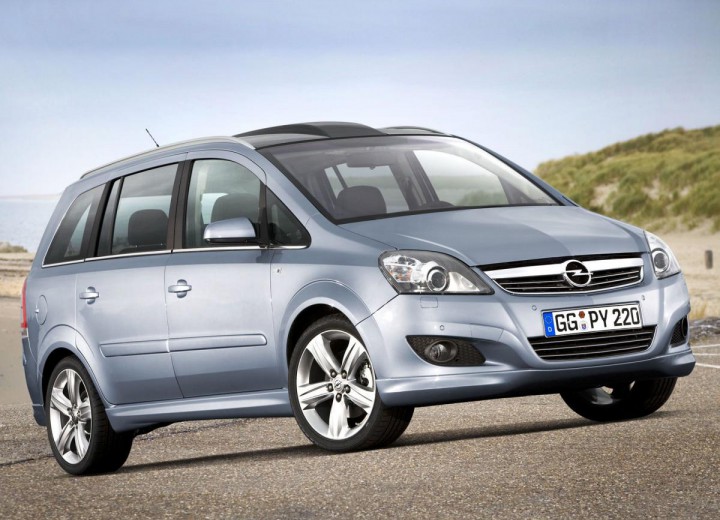 Opel Zafira B technical specifications and fuel consumption —