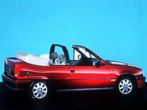 Caractéristiques techniques de Vauxhall Astra Mk II Convertible