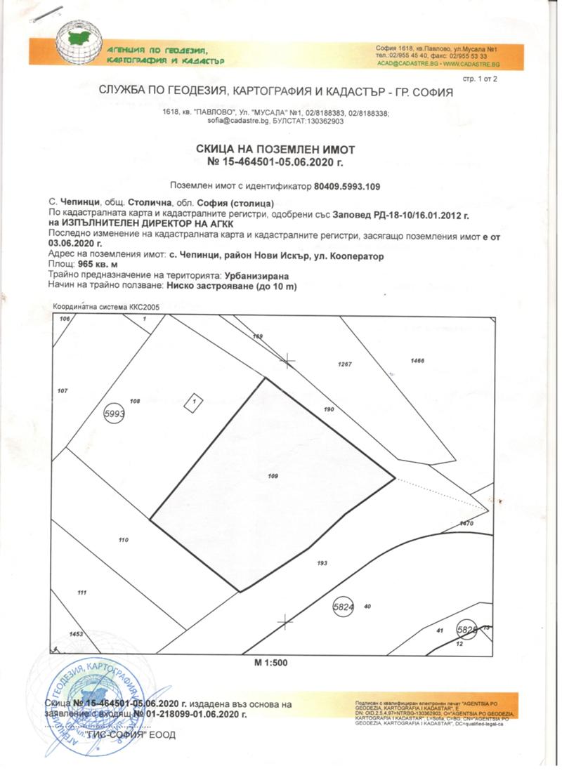 Продава  Парцел, град София, с. Чепинци •  180 000 лв. • ID 20480537 — holmes.bg - [1] 