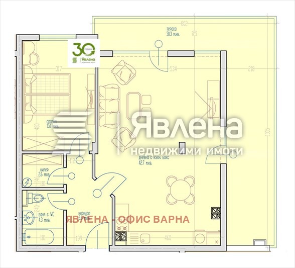 Продава 2-СТАЕН, гр. Варна, Виница, снимка 7 - Апартаменти - 56640502