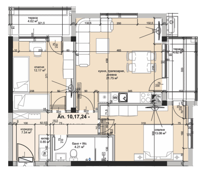 En venta  2 dormitorios Plovdiv , Karshiyaka , 93 metros cuadrados | 53027608