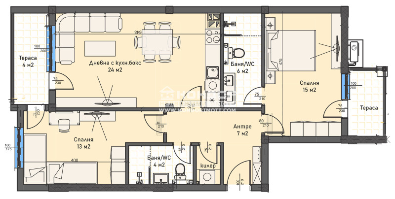 Продава 3-СТАЕН, гр. Пловдив, Кършияка, снимка 4 - Апартаменти - 52802817