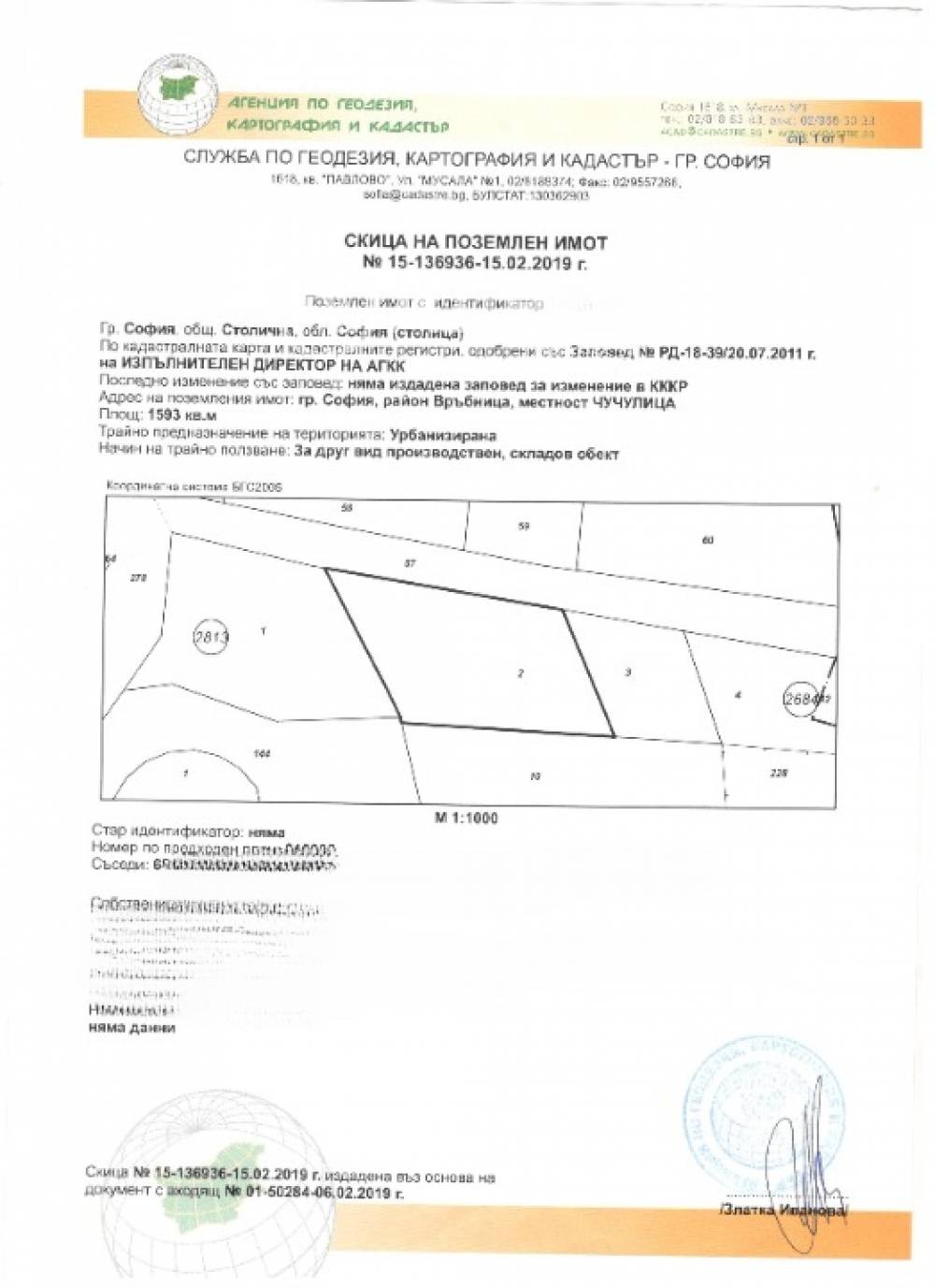 Продава ПАРЦЕЛ, гр. София, Връбница 1