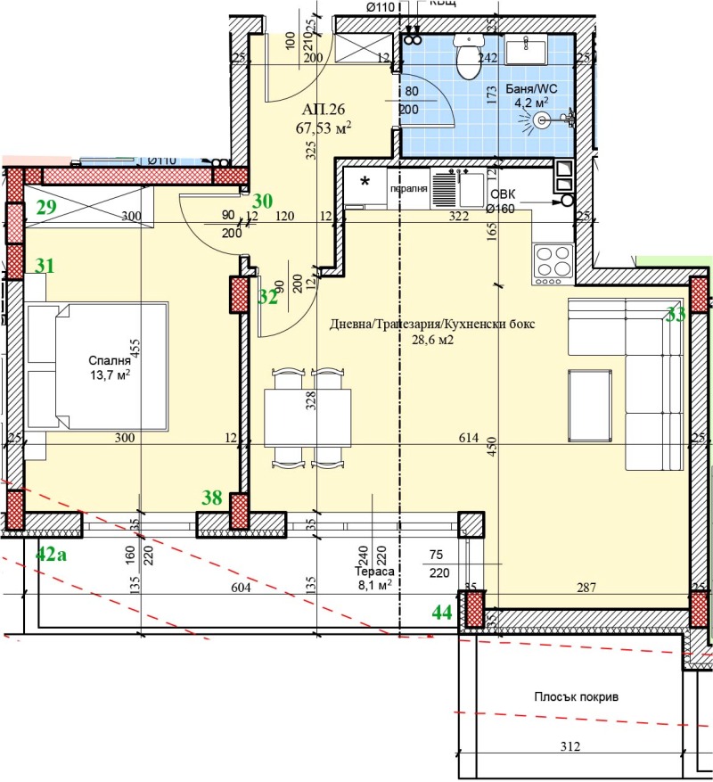 Продава 2-СТАЕН, град Русе, Широк център • 104350 € / 204090.86 лв. • 76984530 1