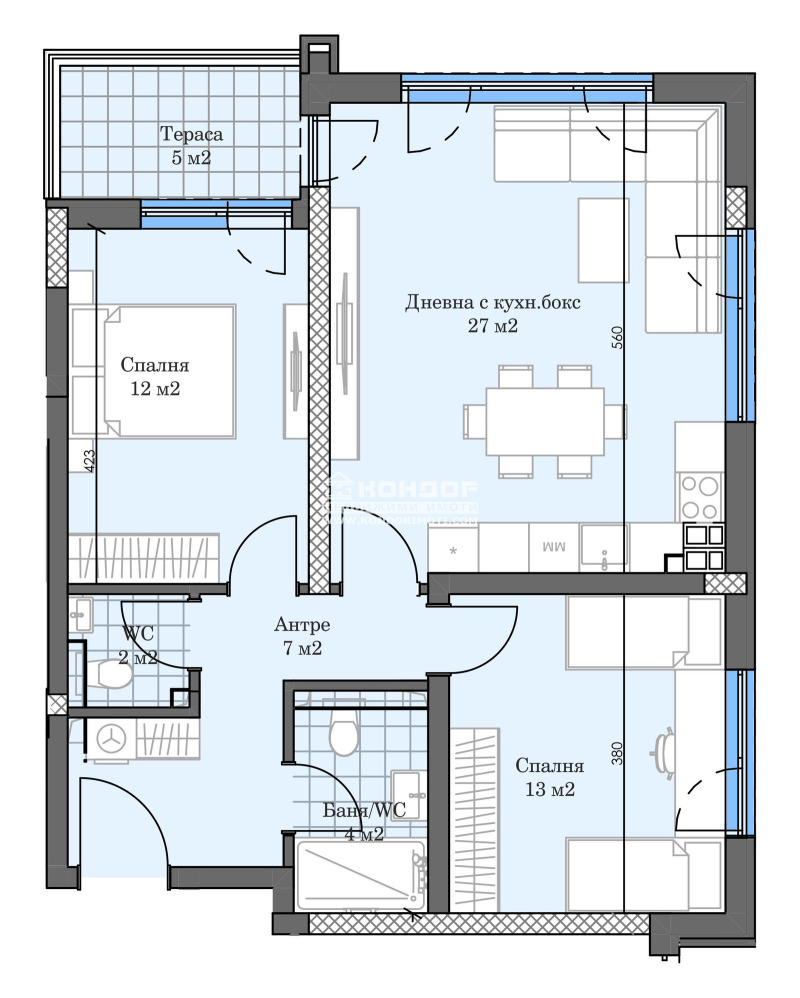 Продава 3-СТАЕН, гр. Пловдив, Кършияка, снимка 7 - Aпартаменти - 49554090