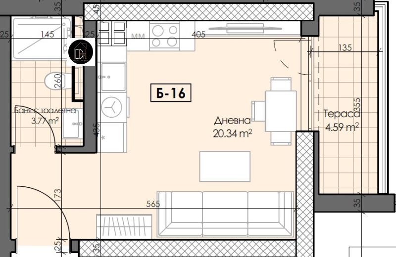 Продава  1-стаен град Пловдив , Гагарин , 46 кв.м | 12334878 - изображение [2]