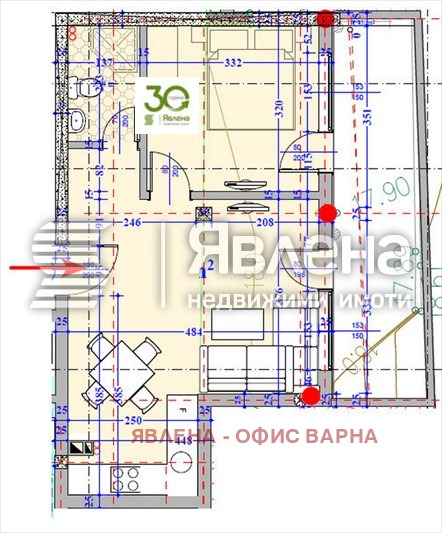 Продава 2-СТАЕН, с. Кранево, област Добрич, снимка 7 - Апартаменти - 55668808
