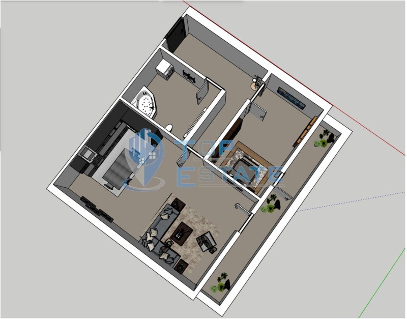 Продава 2-СТАЕН, гр. Велико Търново, Бузлуджа, снимка 3 - Апартаменти - 47760649
