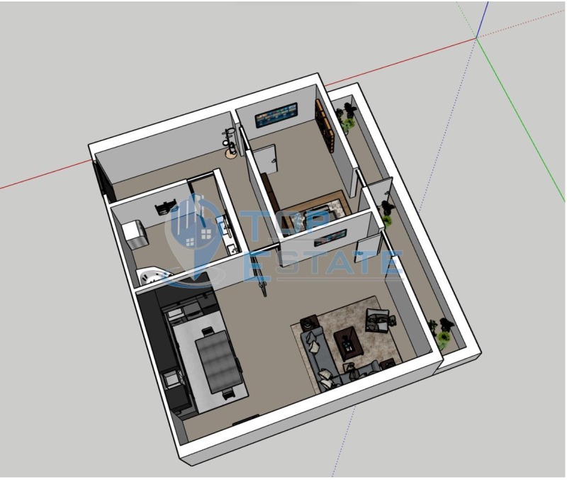 Myytävänä  1 makuuhuone Veliko Tarnovo , Buzludža , 102 neliömetriä | 61088203 - kuva [2]