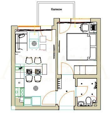 Продава  2-стаен град Пловдив , Кючук Париж , 44 кв.м | 66682975 - изображение [5]