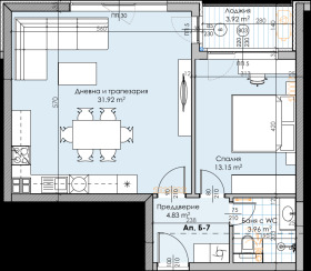 1 Schlafzimmer Karschijaka, Plowdiw 8