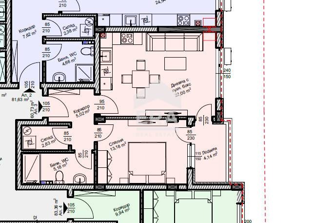 Продава 2-СТАЕН, гр. Велико Търново, Зона Б, снимка 3 - Aпартаменти - 48233041