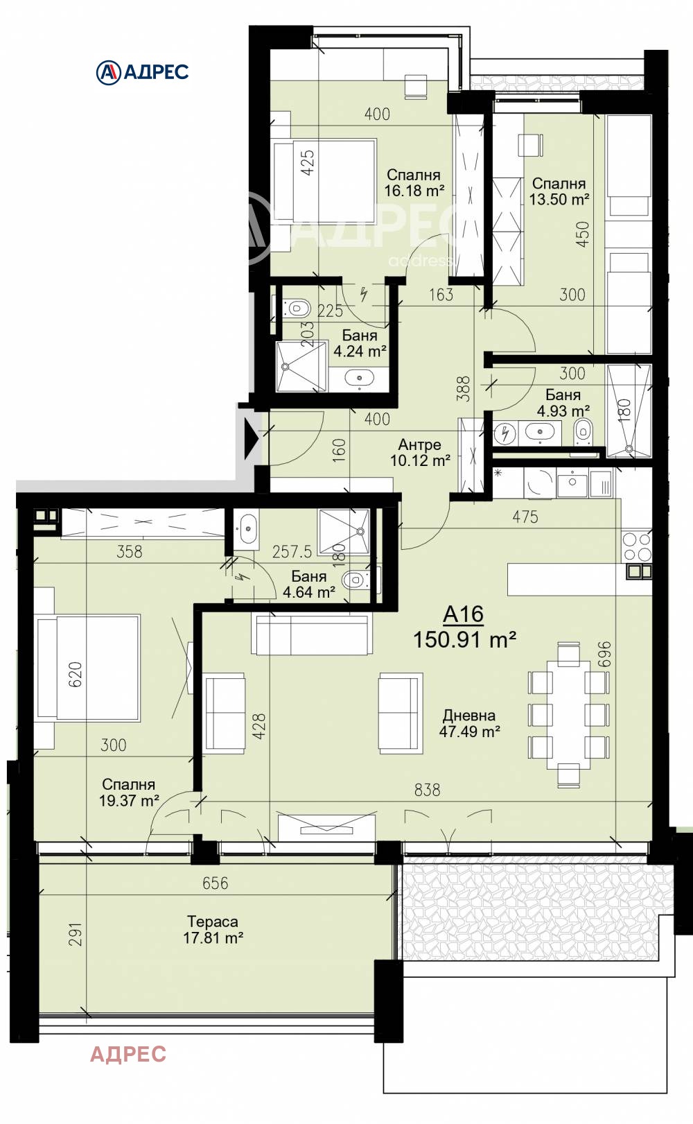 Продава МНОГОСТАЕН, гр. Варна, Бриз, снимка 4 - Апартаменти - 56354358