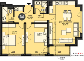 2 Schlafzimmer Mladost 4, Sofia 1