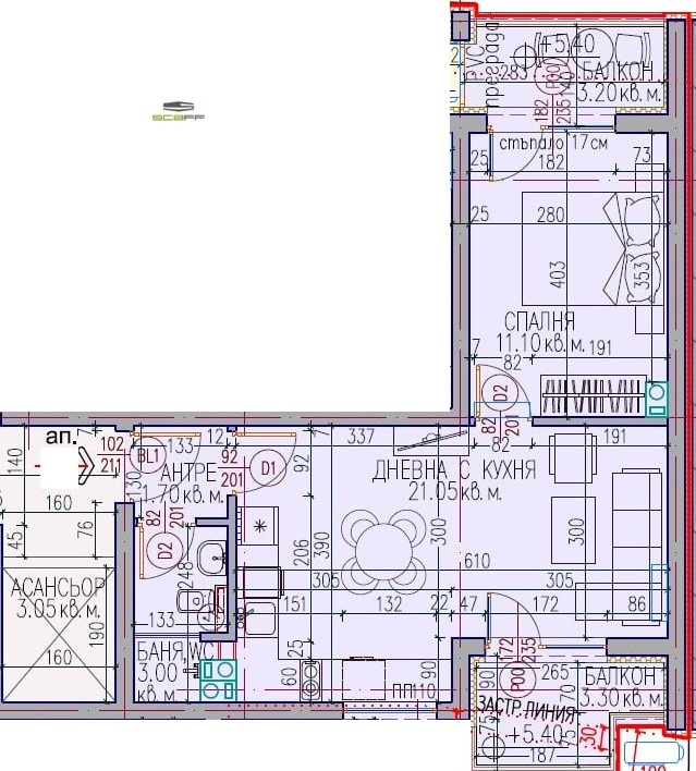 Te koop  1 slaapkamer Plovdiv , Kjutsjuk Parizj , 61 m² | 10611568 - afbeelding [2]