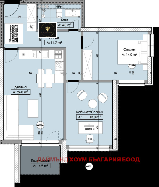 Продаја  2 спаваће собе Пловдив , Каршијака , 103 м2 | 72110721 - слика [2]