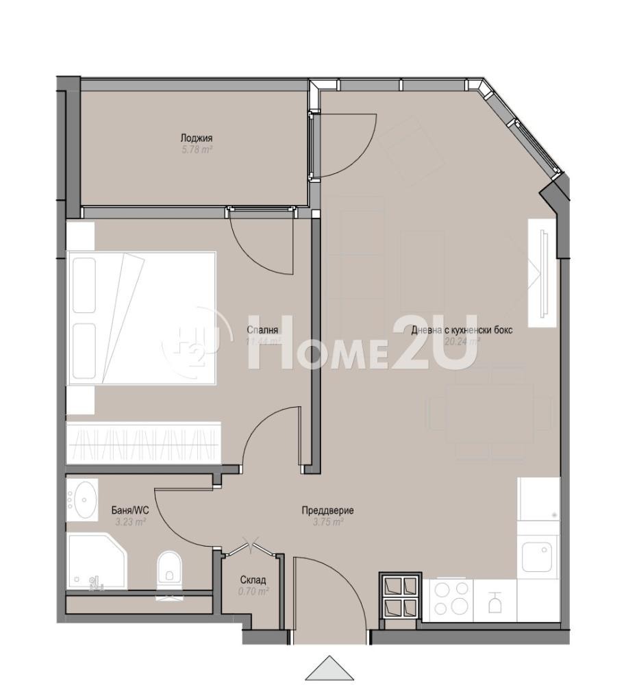 Продава 2-СТАЕН, гр. София, Оборище, снимка 10 - Апартаменти - 56315605