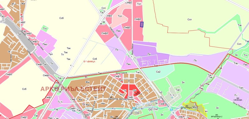 Продава ПАРЦЕЛ в град София, Връбница 1 - 7000 кв.м / 245 000 € » 479 178.35 лв., АРКО РИЪЛ ЕСТЕЙТ